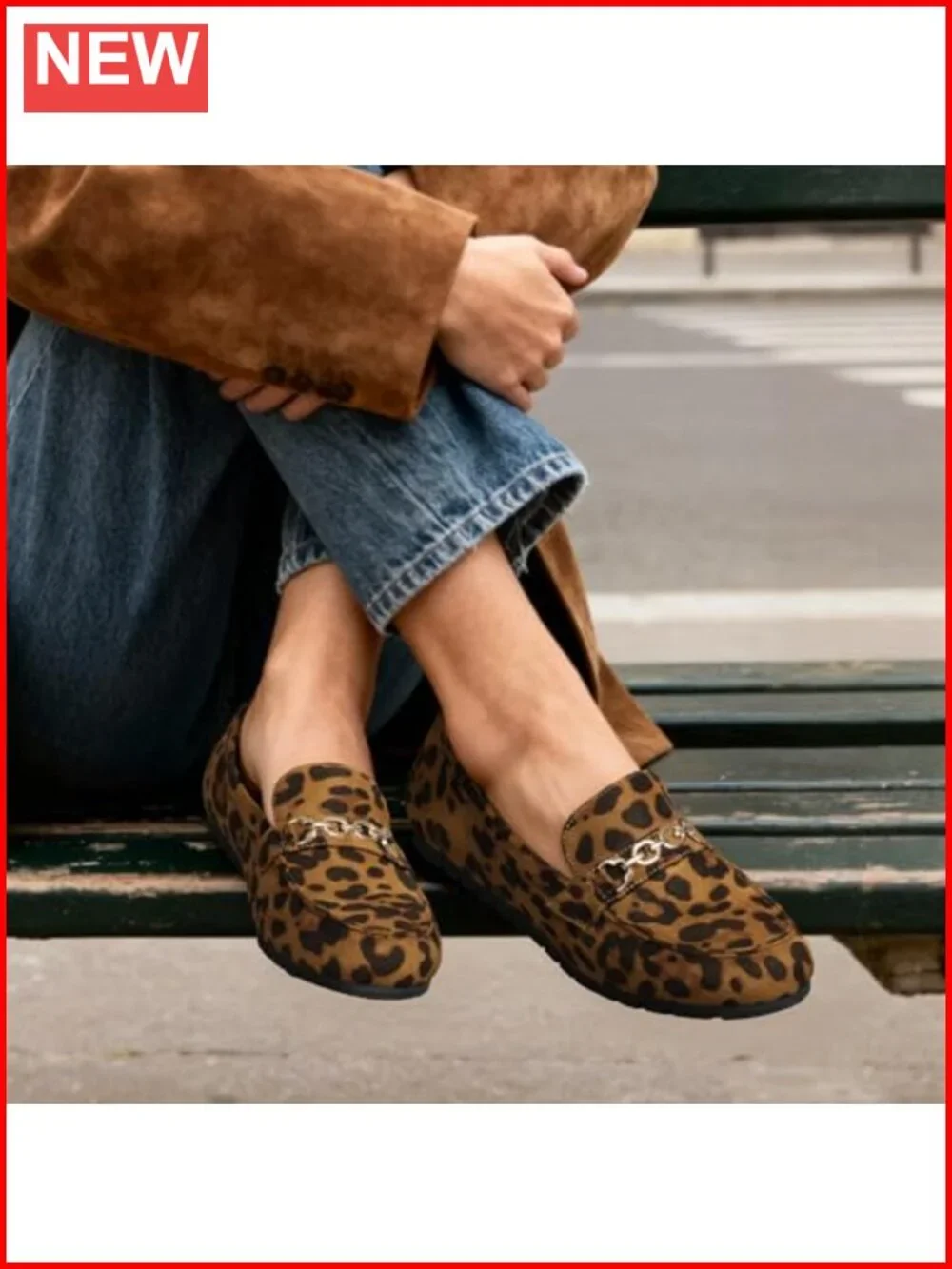 Faux Suede Slip On Loafers with Plush Insole and Arch Support